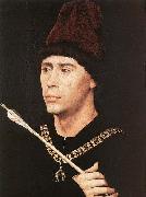 WEYDEN, Rogier van der Portrait of Antony of Burgundy Spain oil painting artist